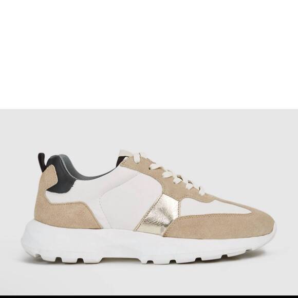 NEW REISS men's evo runner lite sneakers in white